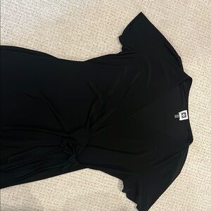 Elegant Black Wrap Dress